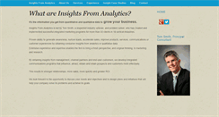 Desktop Screenshot of insightsfromanalytics.com